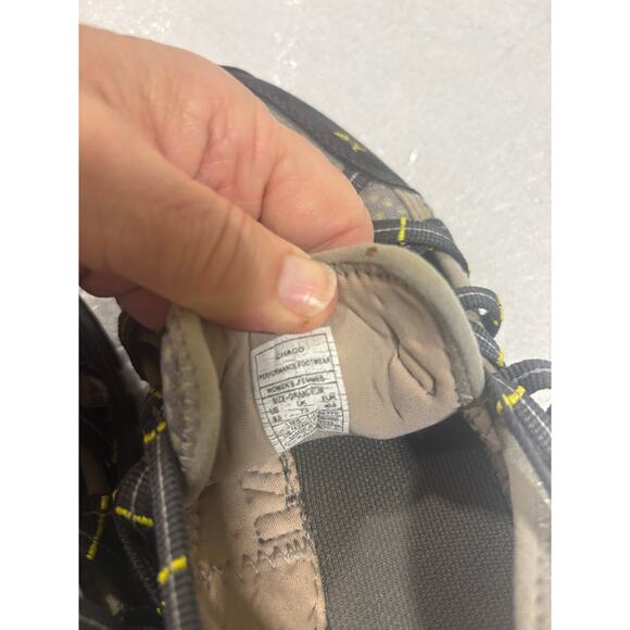 Chaco OutCross Evo 1 Women’s Water Hiking Shoes Gray Yellow Size 8.5 Quick Lace - Picture 8 of 8